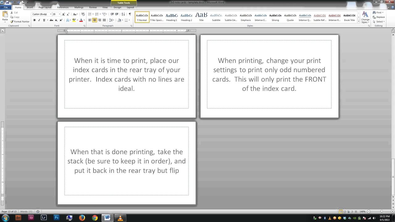 flashcard template for mac word